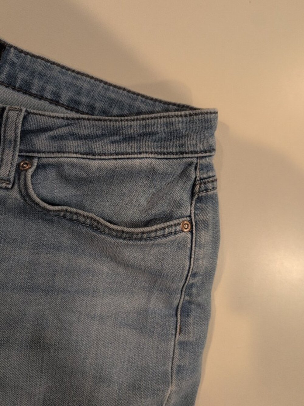 Lee Pants Women's 32x27 Light Blue Straight Leg Jeans Solid Pocketed - Picture 5 of 12